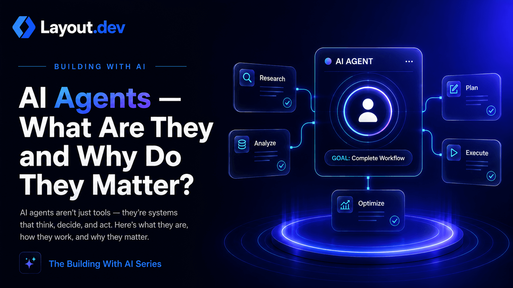 Building With AI: AI Agents — What Are They and Why Do They Matter?