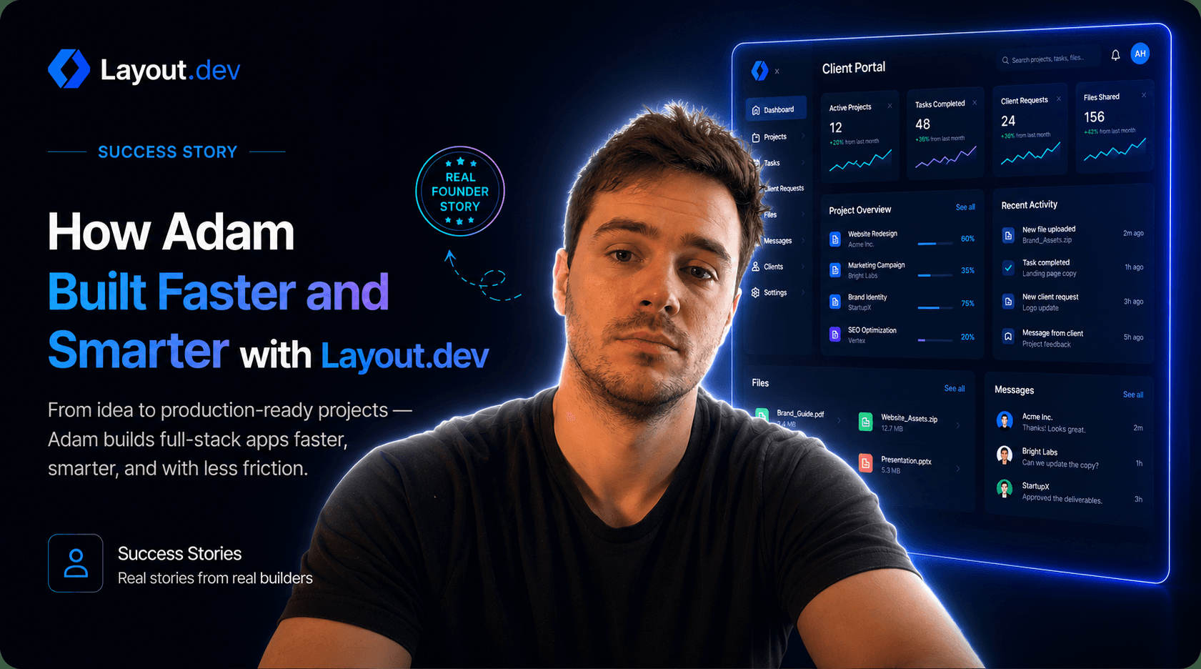How one solo founder used Layout.dev to turn a messy workflow into a real product